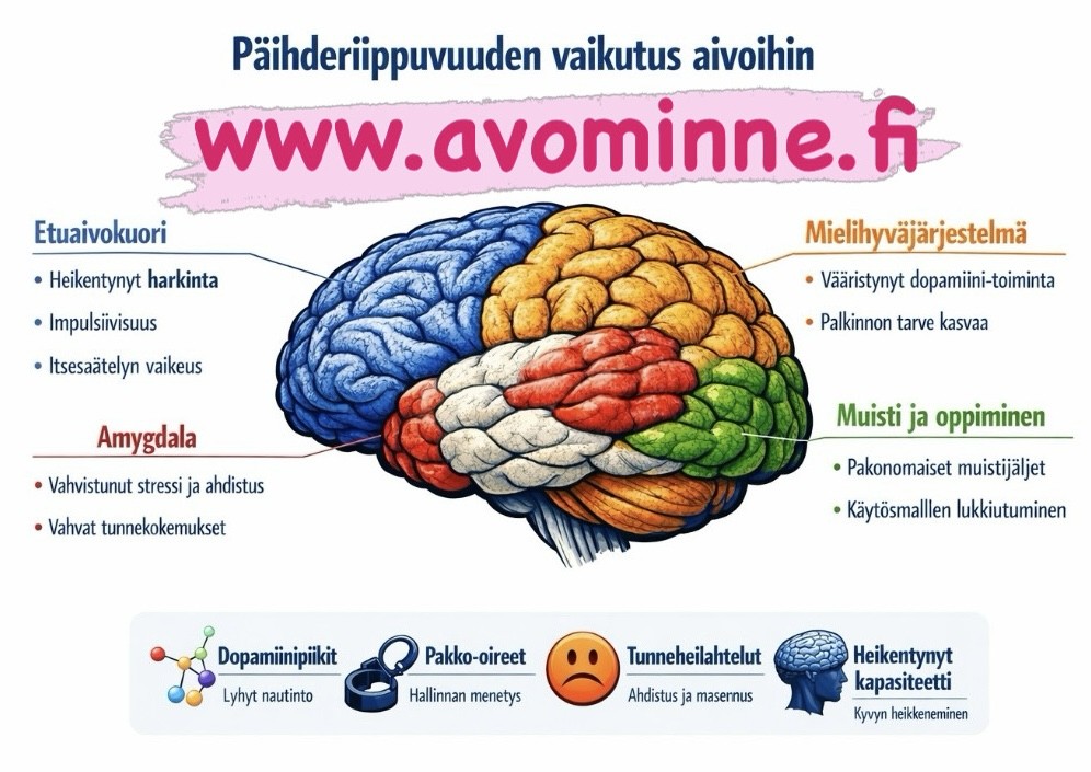 Päihderiippuvuus on krooninen aivosairaus -ei tahdonvoiman heikkoutta